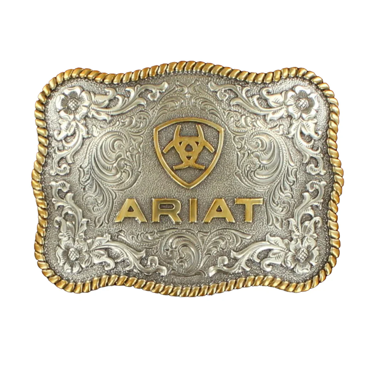 Ariat Antique Silver And Gold Buckle (A37007) Antique Silver And Gold