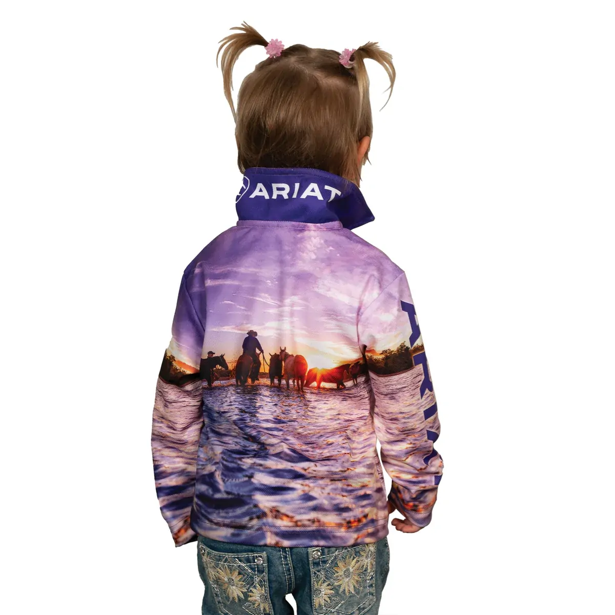 Ariat Childrens L/S Fishing Shirt (3006CLSP) Ariat Family - Image 2