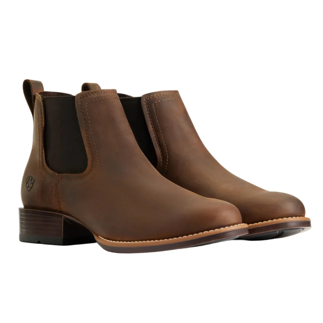 Ariat Mens Booker Ultra RT Western Boots (10040374) Distressed Brown - Image 7