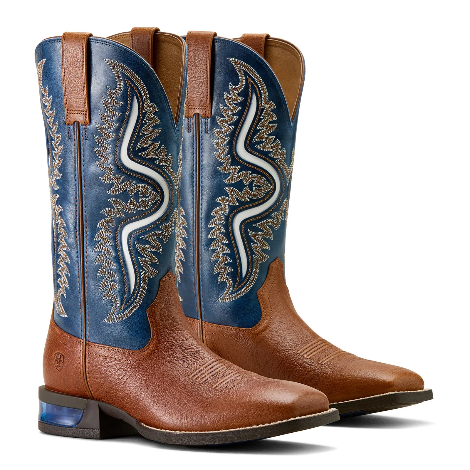 Ariat Mens Captivate Western Boots (10064043) Red Oak/Deep Blue - Image 7
