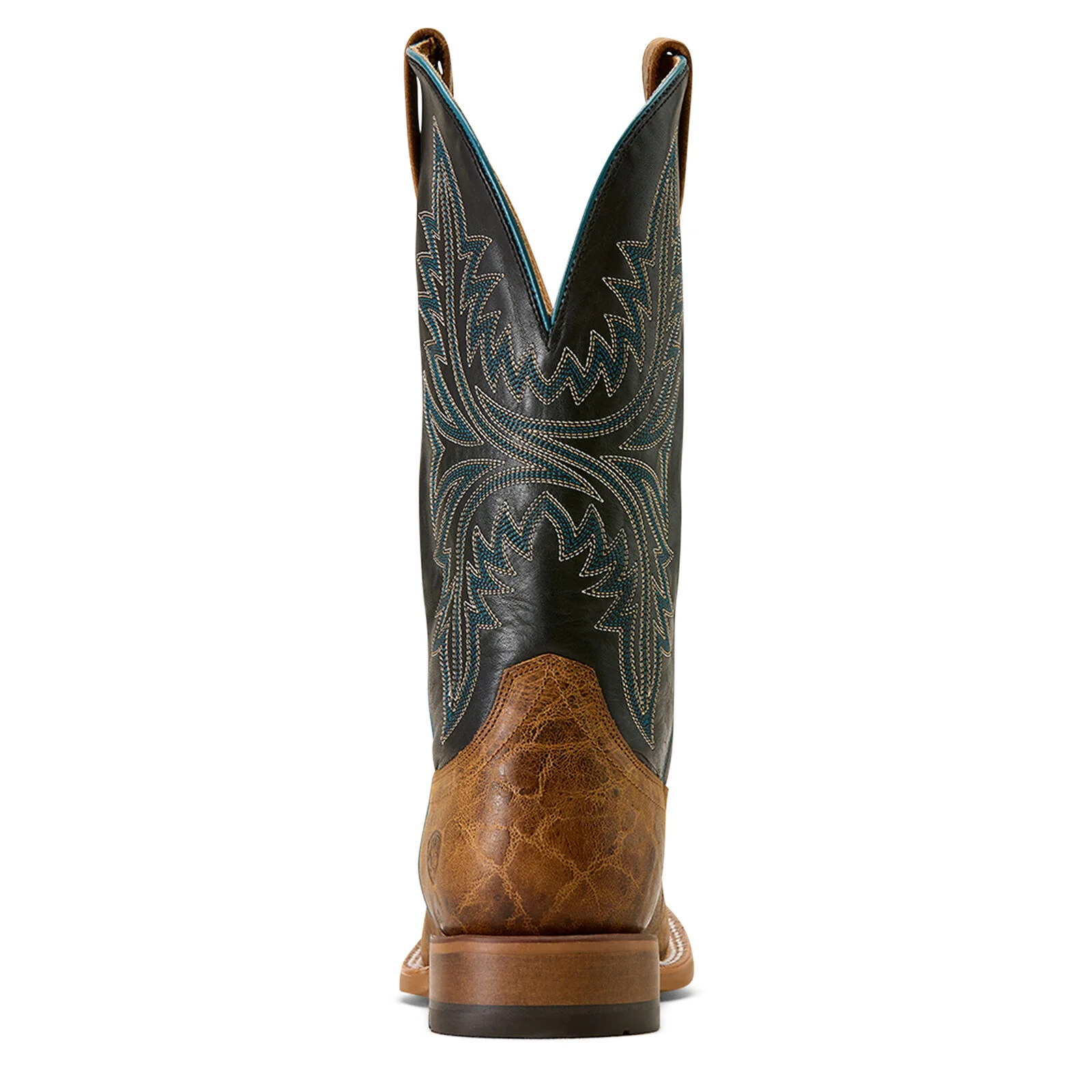 Ariat Mens Cowhand Wide Square Toe Western Boots (10074153) Tan/True Black - Image 3