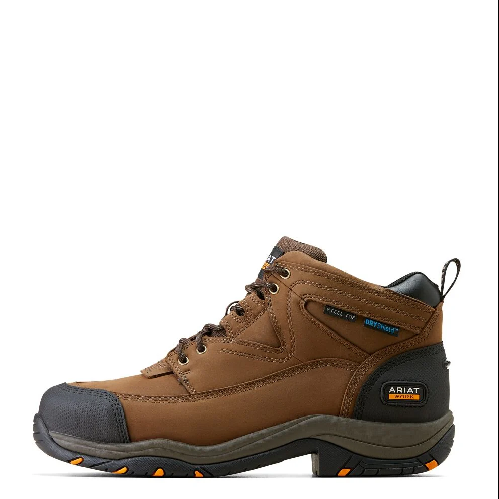 Ariat Work Range Mens Duraterrain H2O Steel Toe Shoes (10047764) Distressed Brown - Image 2