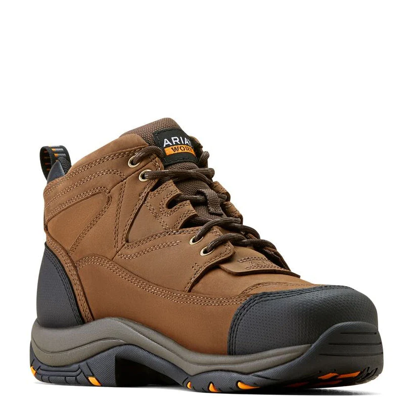 Ariat Work Range Mens Duraterrain H2O Steel Toe Shoes (10047764) Distressed Brown - Image 6
