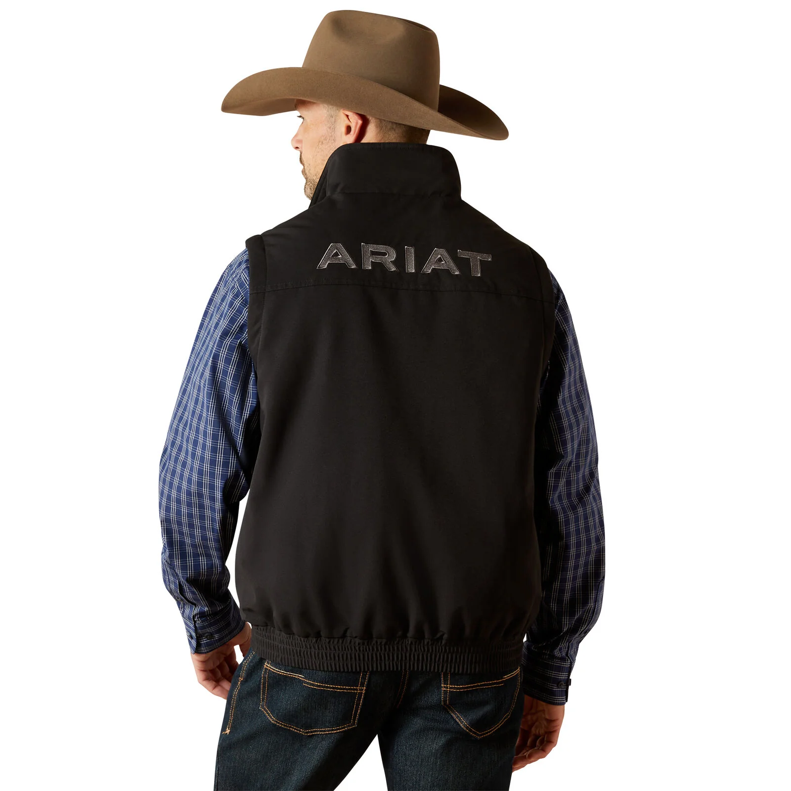 Ariat Mens Field Insulated Vest (10062517) Black - Image 2