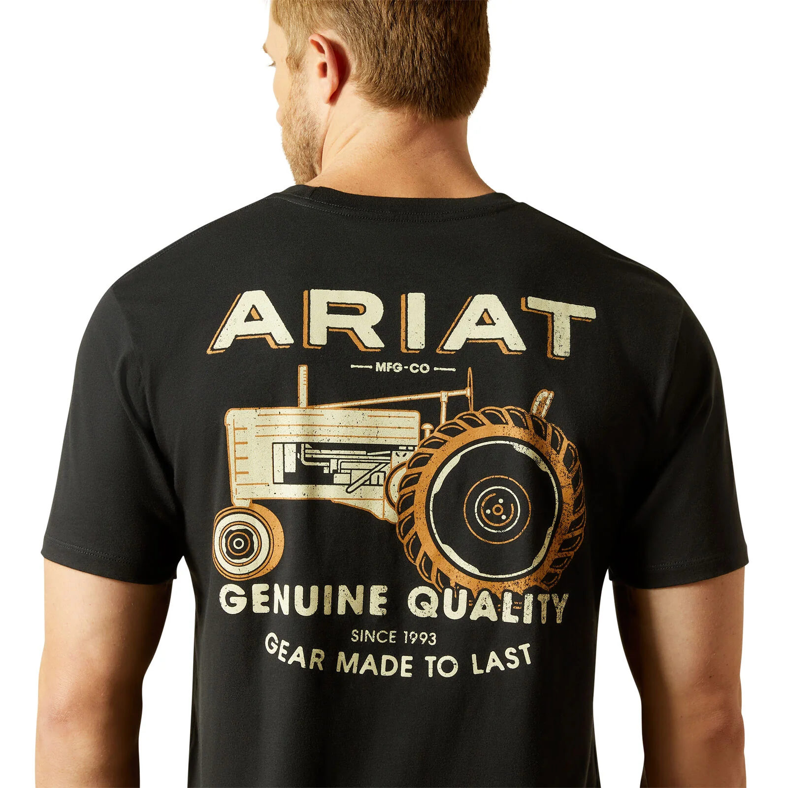 Ariat Mens Gramps Tractor S/S Tee (10062425) Black - Image 2
