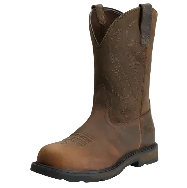 Ariat Mens Groundbreaker Steel Toe Western Boots (10014241) Brown