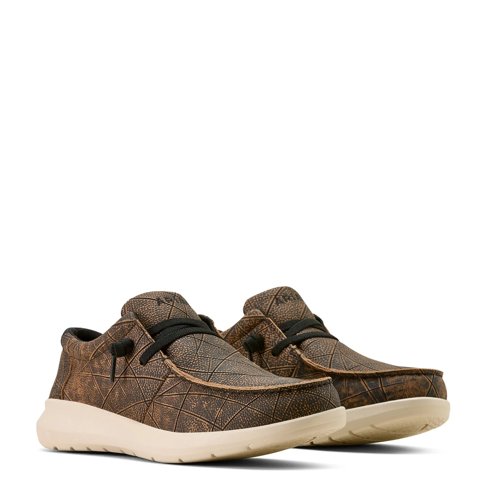 Ariat Mens Hilo Shoes (10074177) Worn Brown - Image 7