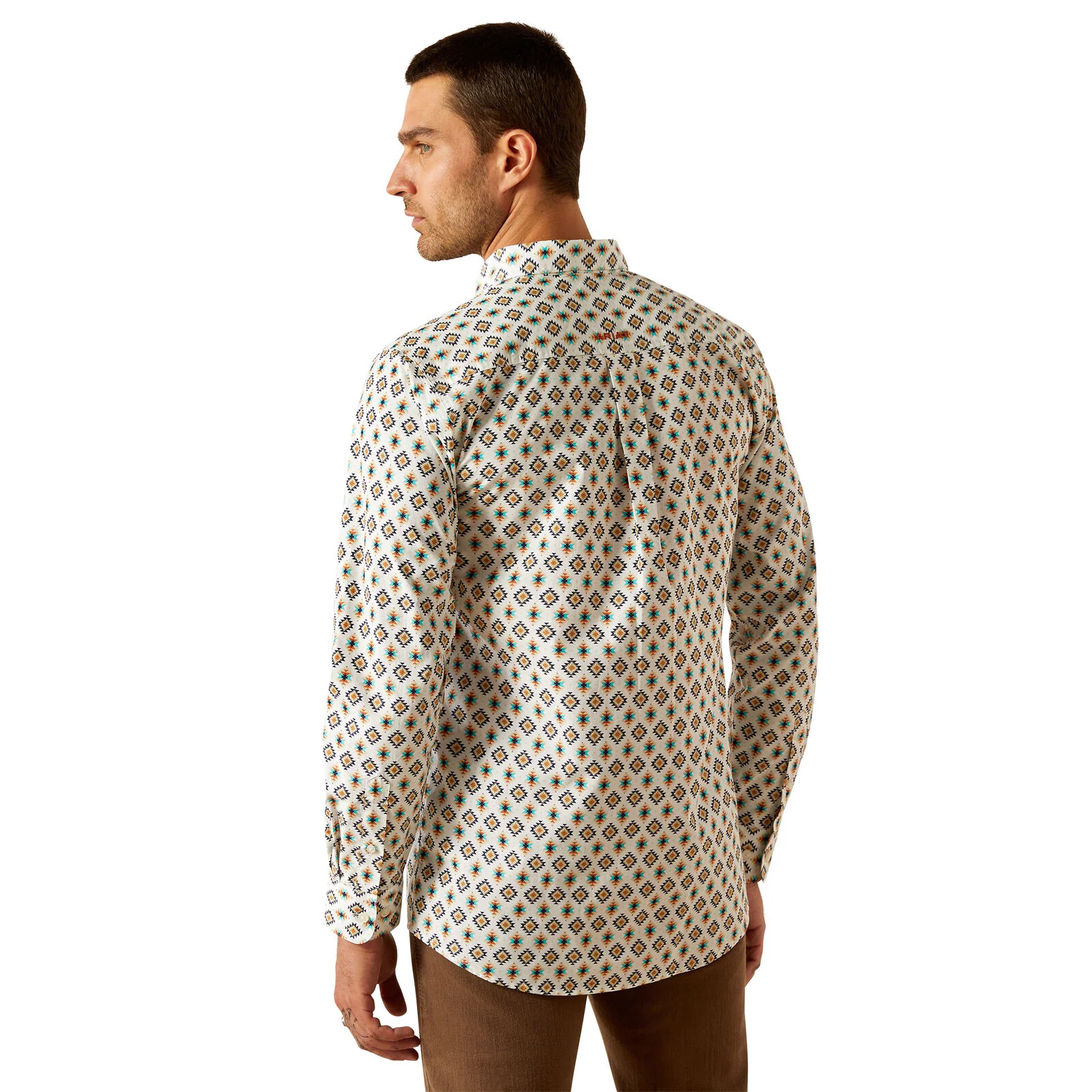Ariat Mens Judas Fitted L/S Shirt (10054744) Blue - Image 2