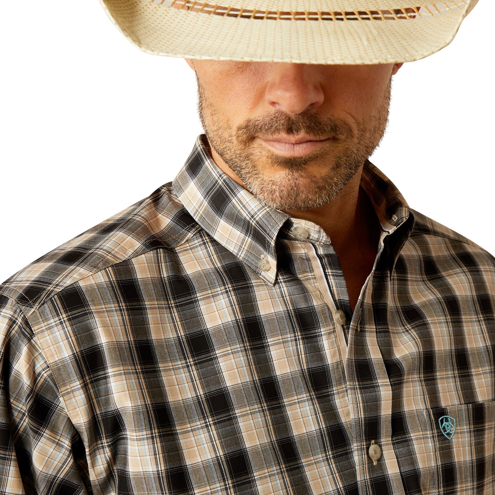 Ariat Mens Pro Series Garrett Classic Fit L/S Shirt (10054651) Black - Image 4
