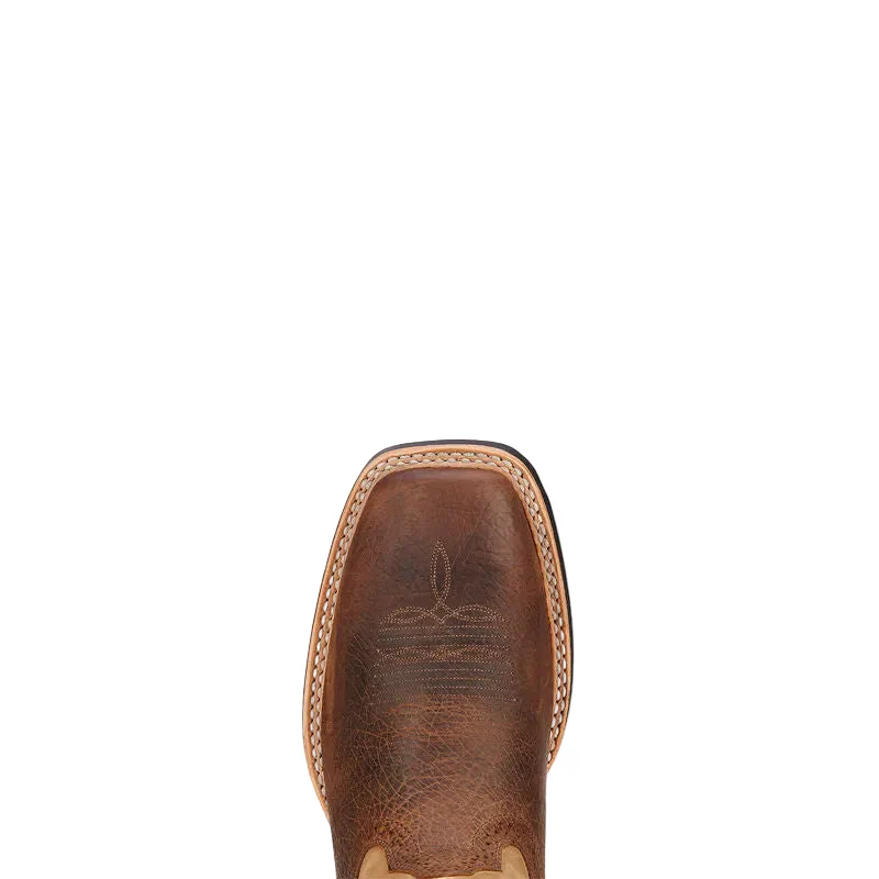 Ariat Mens Quickdraw Boots (10002224) Tumbled Bark/Beige - Image 4