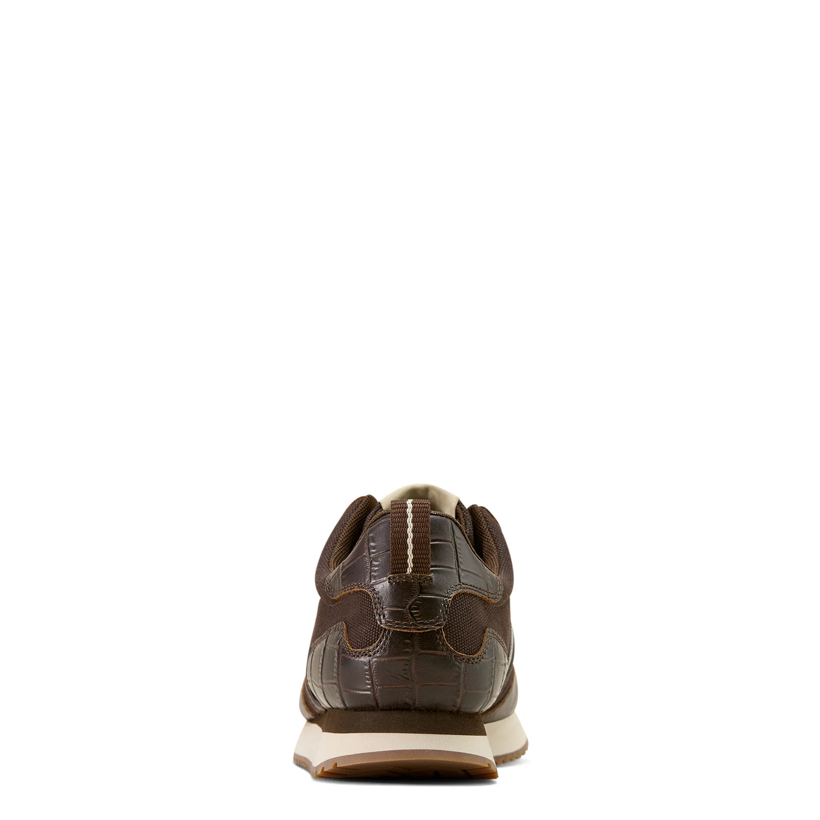 Ariat Mens Ranch Runner Shoes (10074199) Chocolate/Antique Tan Croc Print - Image 3