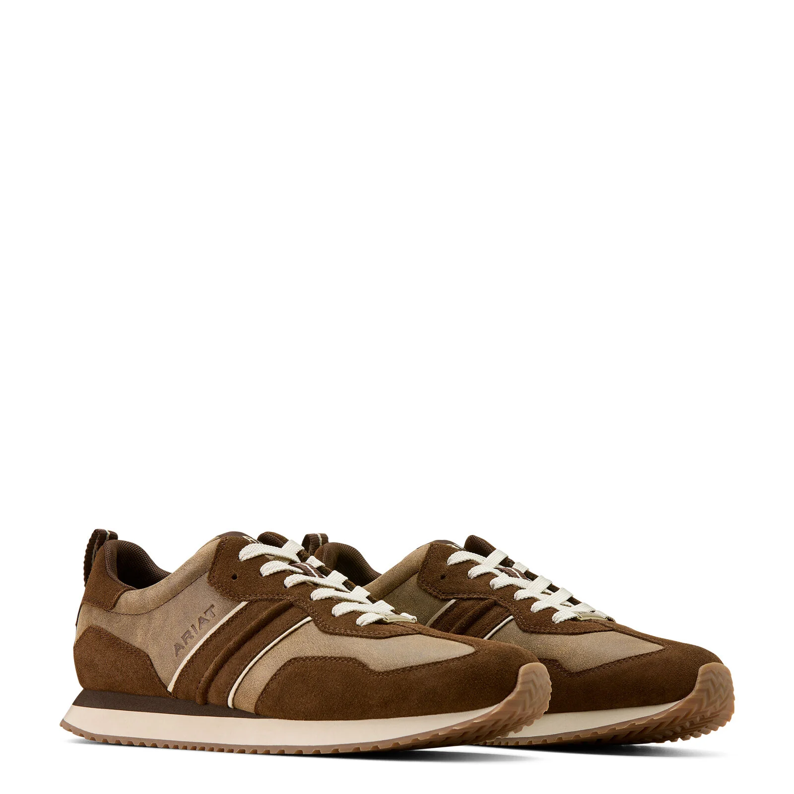 Ariat Mens Ranch Runner Shoes (10074216) Barley/Brown Bomber - Image 7