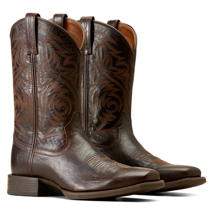 Ariat Mens Sport Herdsman Western Boots (10050990) Burnished Chocolate - Image 7