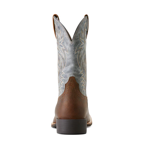 Ariat Mens Sport Western Wide Square Toe Boots (10053731) Earth/Glacier Blue - Image 3