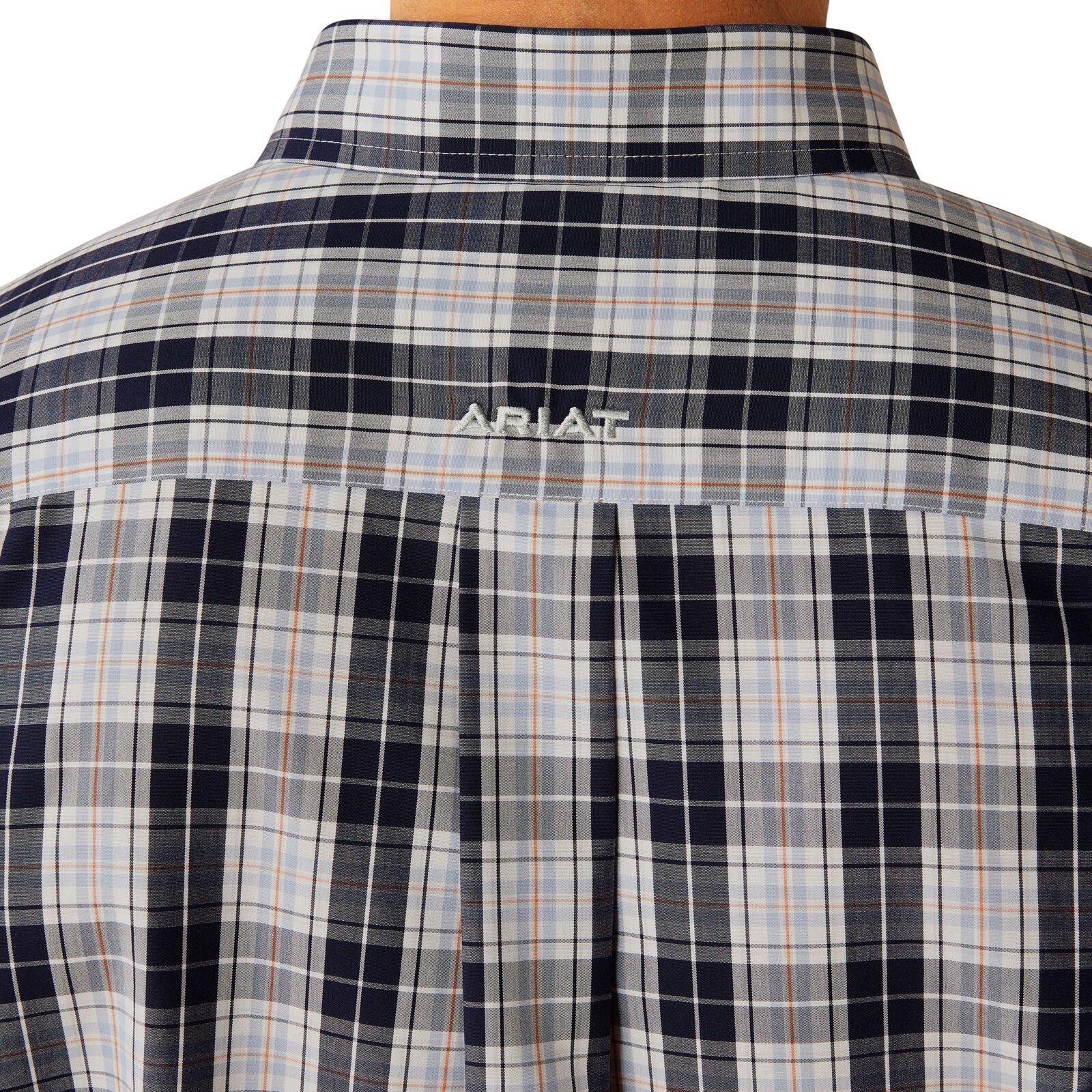 Ariat Mens Wrinkle Free Ocean Classic Fit L/S Shirt (10054827) Dark Blue - Image 3