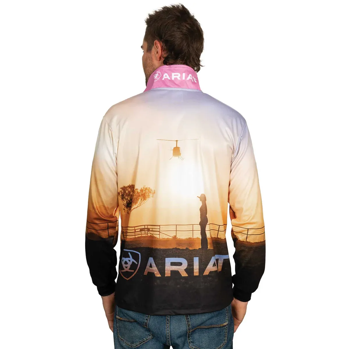 Ariat Unisex L/S Fishing Shirt (1008CLSP) Outback Cowgirl - Image 4
