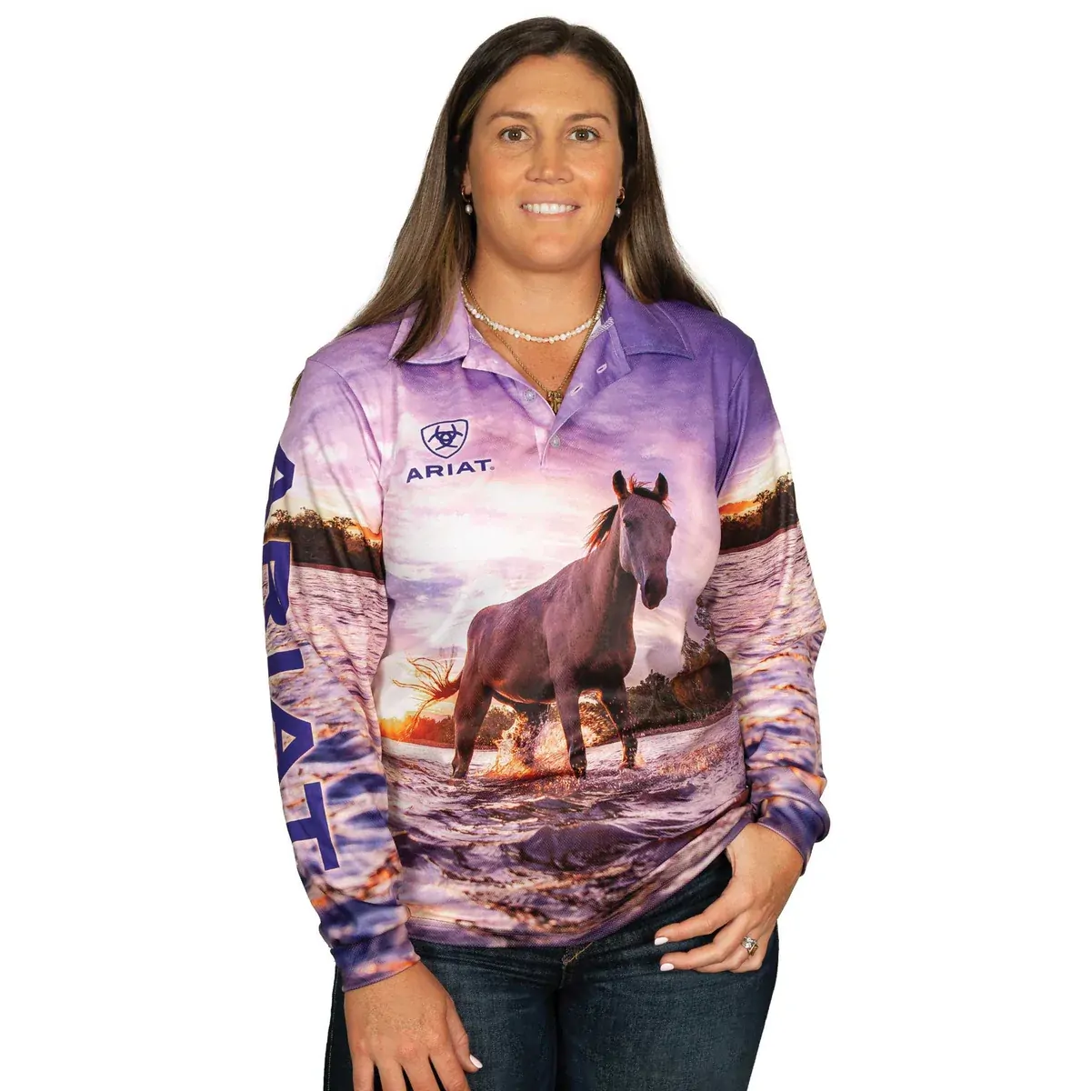 Ariat Unisex L/S Fishing Shirt (1009CLSP) Ariat Family - Image 2