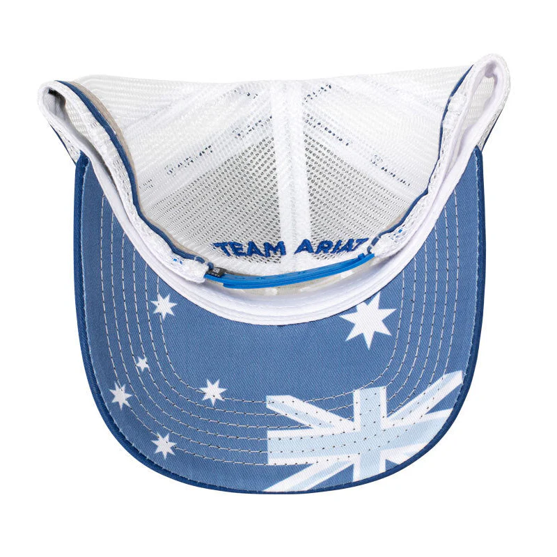 Ariat Unisex Patriot Trucker Cap (AC2210) Soladite Blue OSFM - Image 3