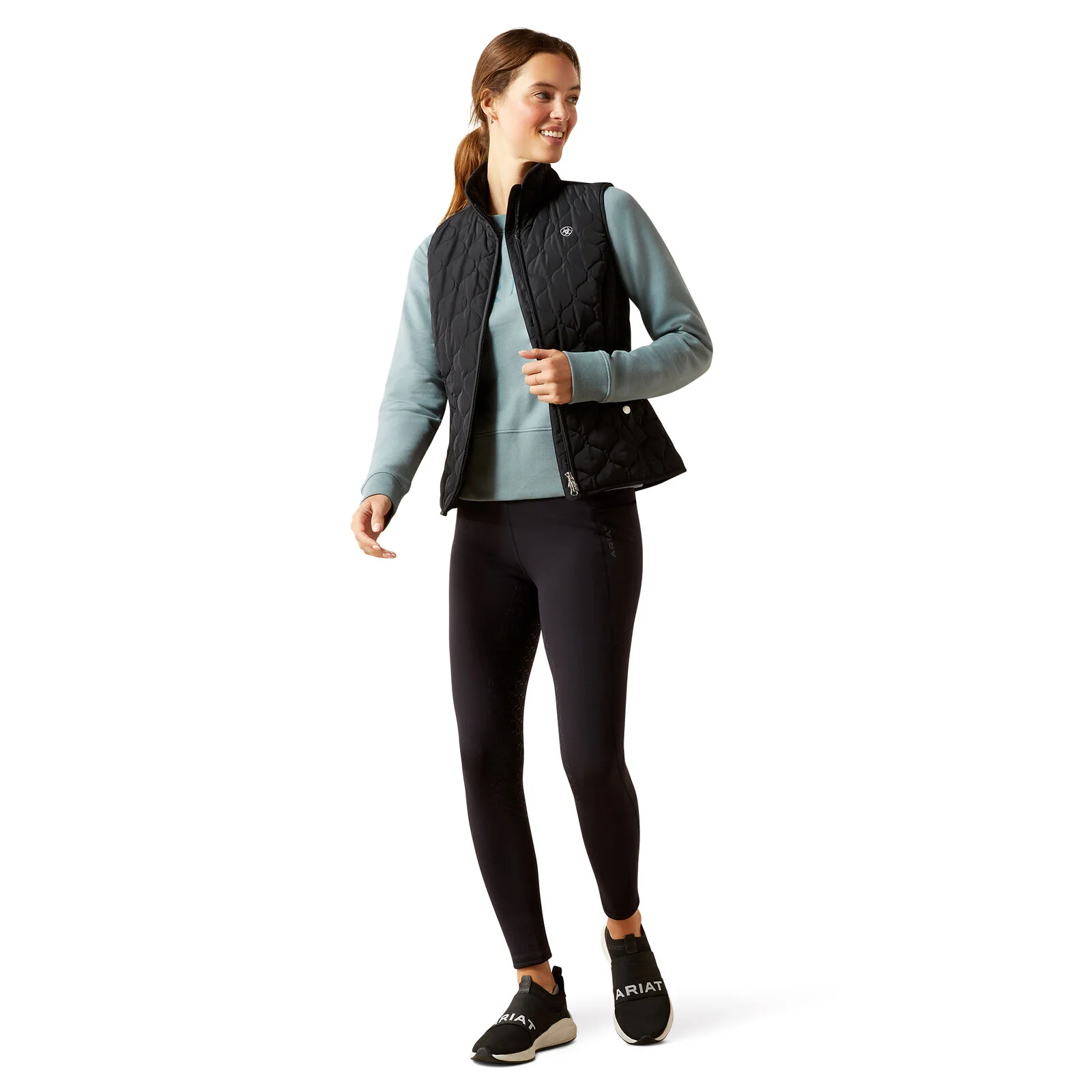 Ariat Womens Ashley 2.0 Insulated Vest (10062645) Black - Image 6