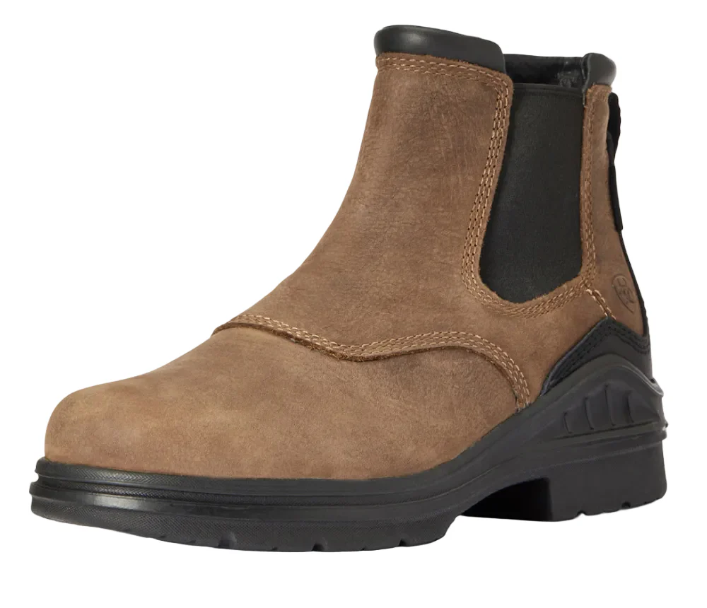 Ariat Womens Barnyard Twin Gore II H2O Western Boots (10033862) Antique Brown