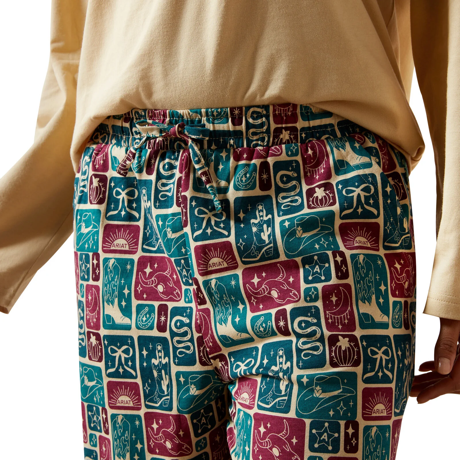 Ariat Womens Dreams Pyjama Set (10065825) Western Blocks - Image 4