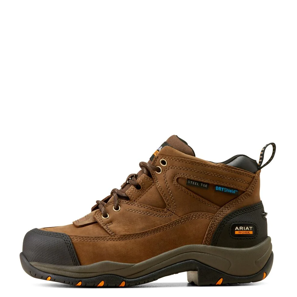 Ariat Work Range Womens DuraTerrain H2O Steel Toe Shoes (10047763) Distressed Brown - Image 2