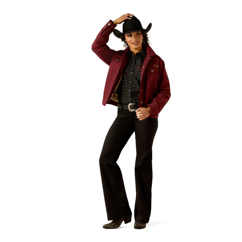 Ariat Womens Grizzly Rancher Jacket (10052601) Tawny Port - Image 4