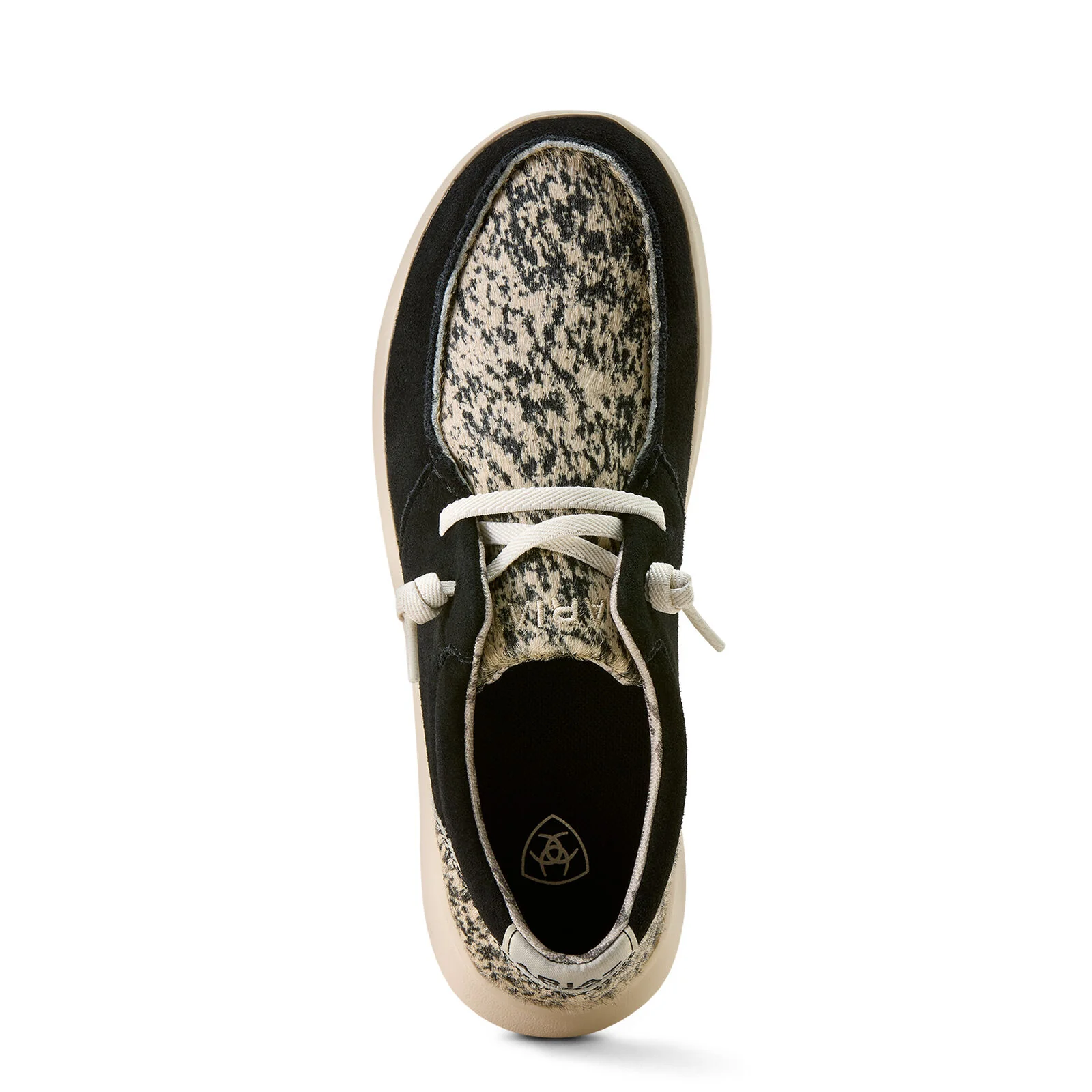 Ariat Womens Hilo Shoes (10074345) Black Suede/Brindle - Image 4