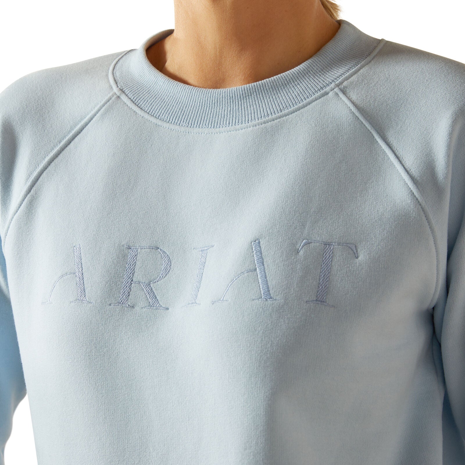 Ariat Womens Martine Sweatshirt (10062861) Skyway - Image 3