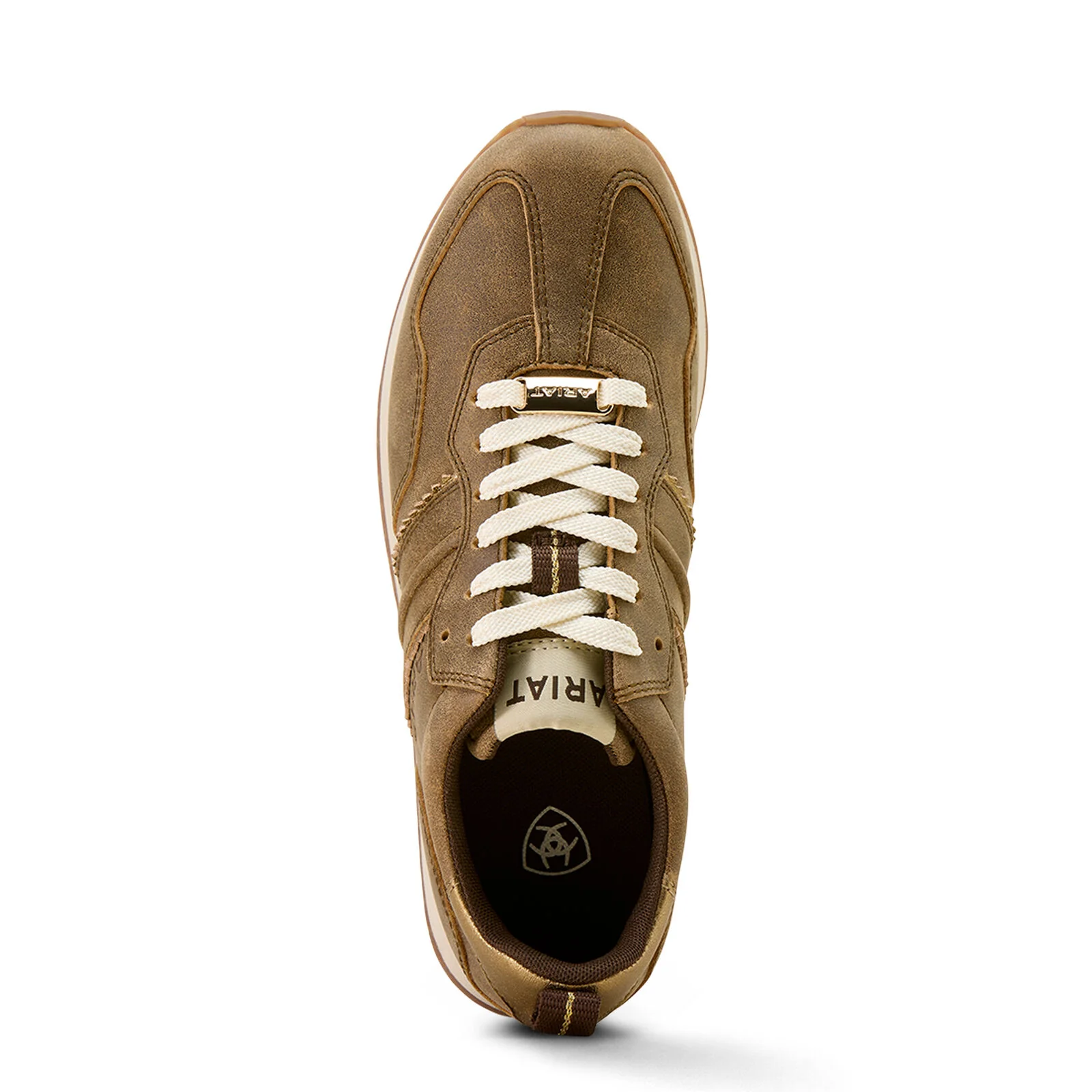 Ariat Womens Ranch Runner Shoes (10074337) Brown Bomber - Image 4