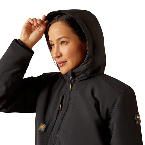 Ariat Womens Rebar Cordura Ripstop Insulated Jacket (10052113) Black - Image 4