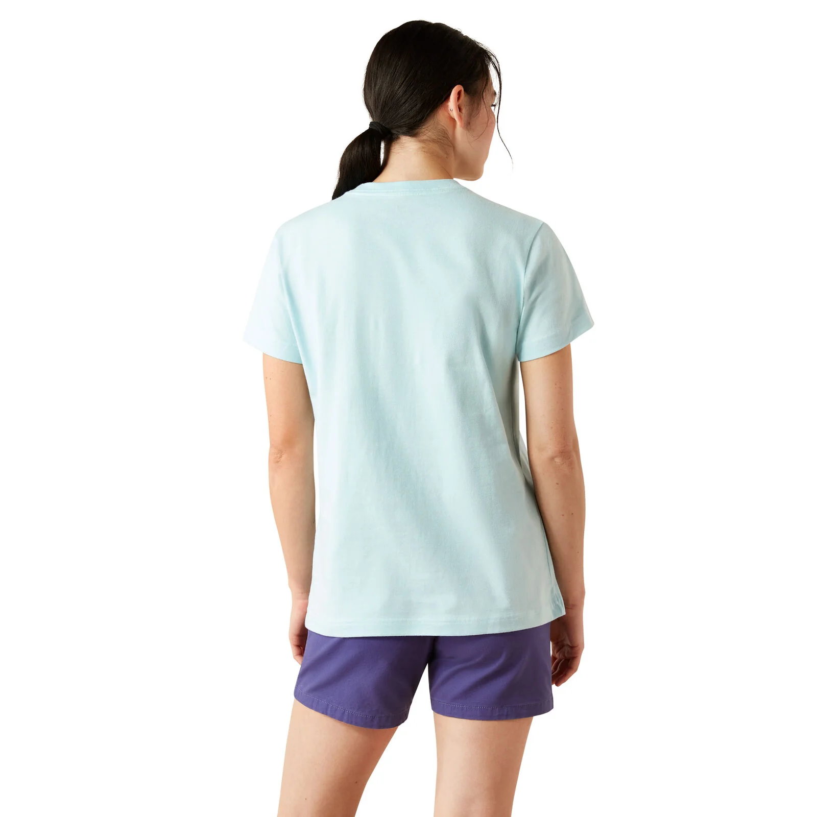 Ariat Womens Rebar Cotton Strong Worldwide S/S Tee (10054503) Aquatic - Image 2