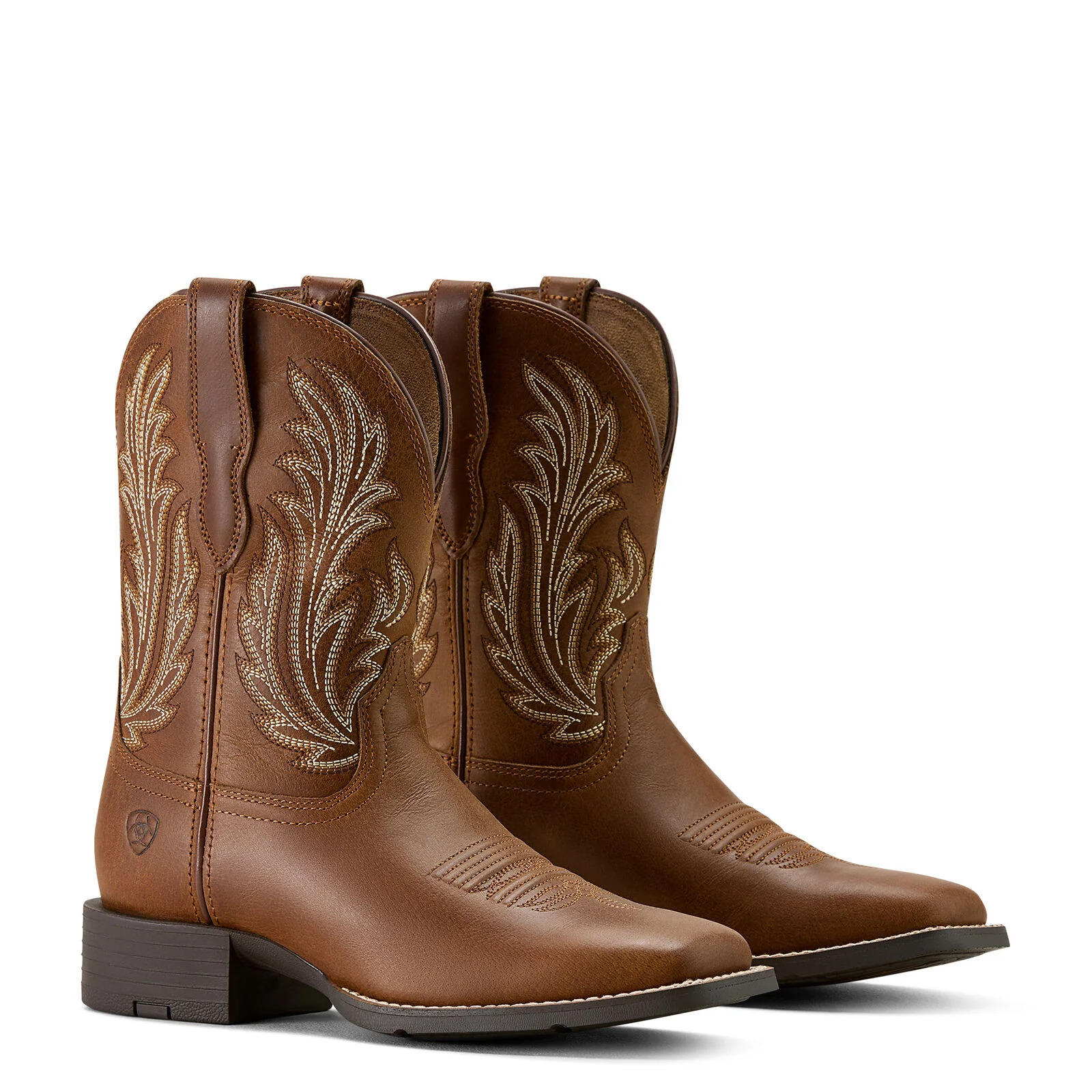 Ariat Womens Round Up Filly Western Boots (10064074) Sorrel Crunch - Image 7
