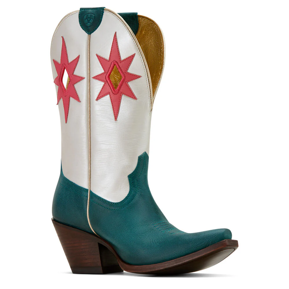 Ariat Womens Starlight Western Boots (10061313) Turquoise/Pearly White [SD] - Image 7