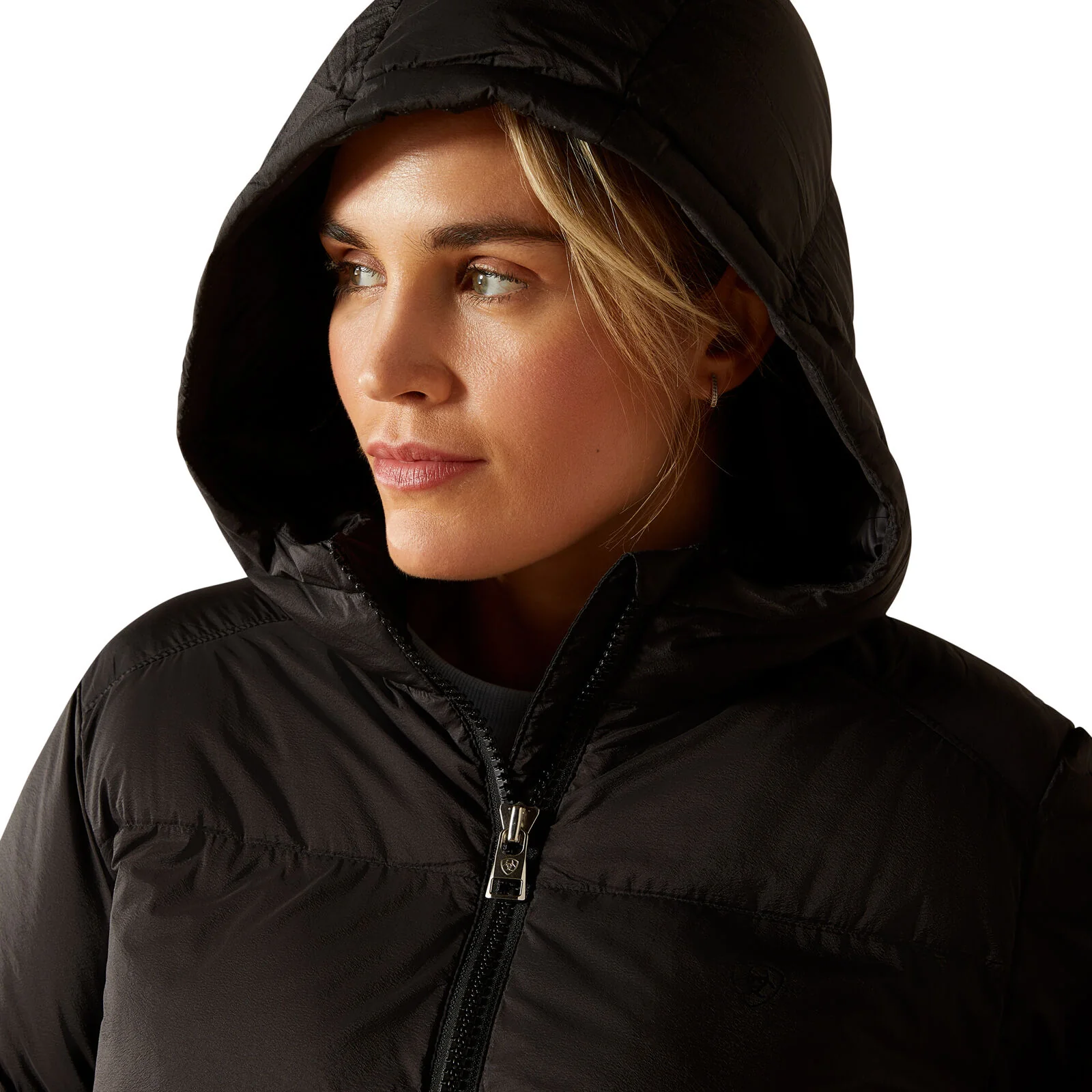 Ariat Womens Ultrapuff Down Coat (10062378) Black - Image 3