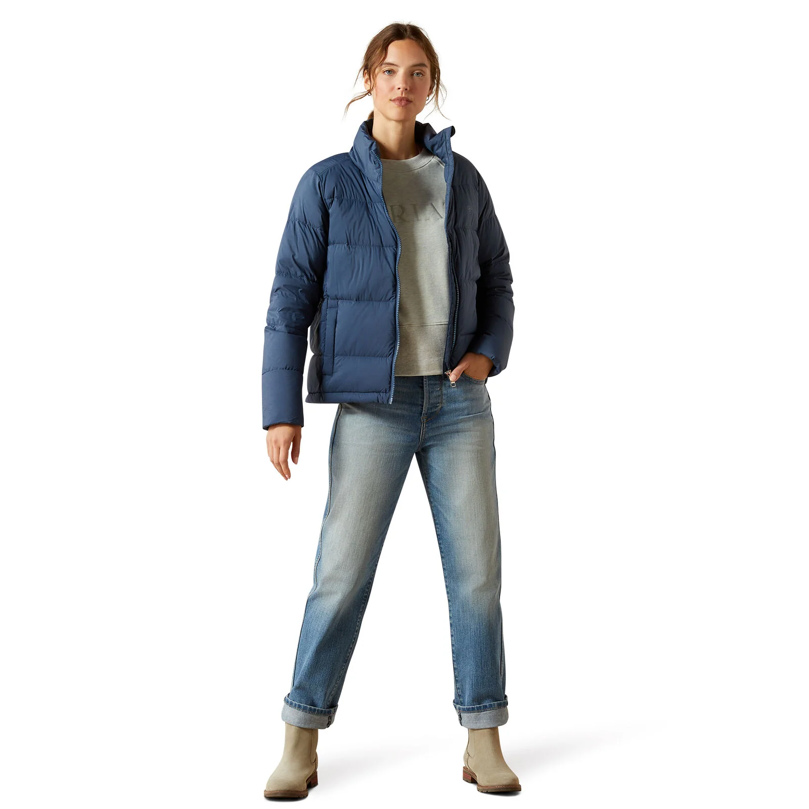 Ariat Womens Ultrapuff Down Jacket (10062380) Big Dipper - Image 4