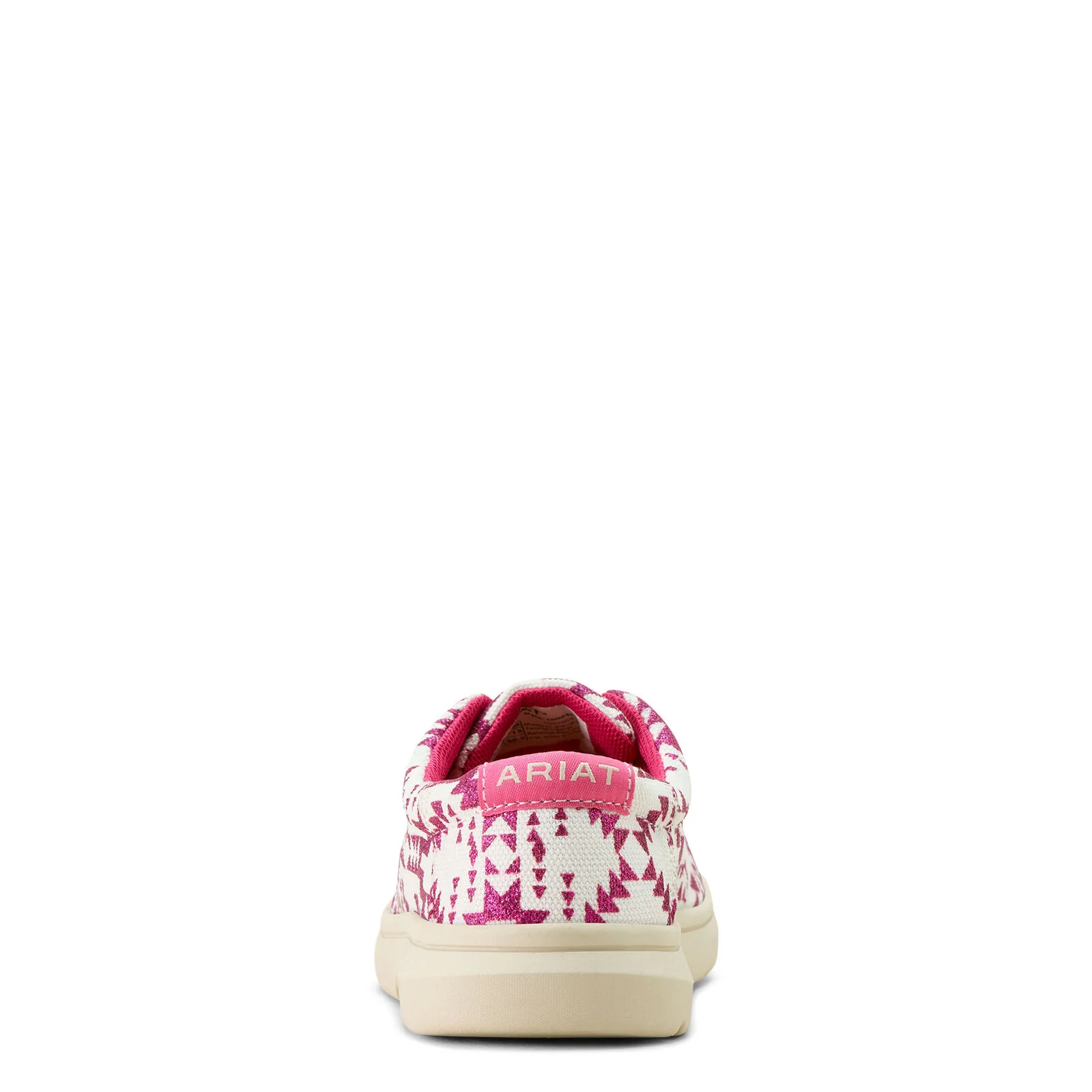 Ariat Youths Hilo Shoes (10063934) Bright Rose Southwestern Glitter - Image 3