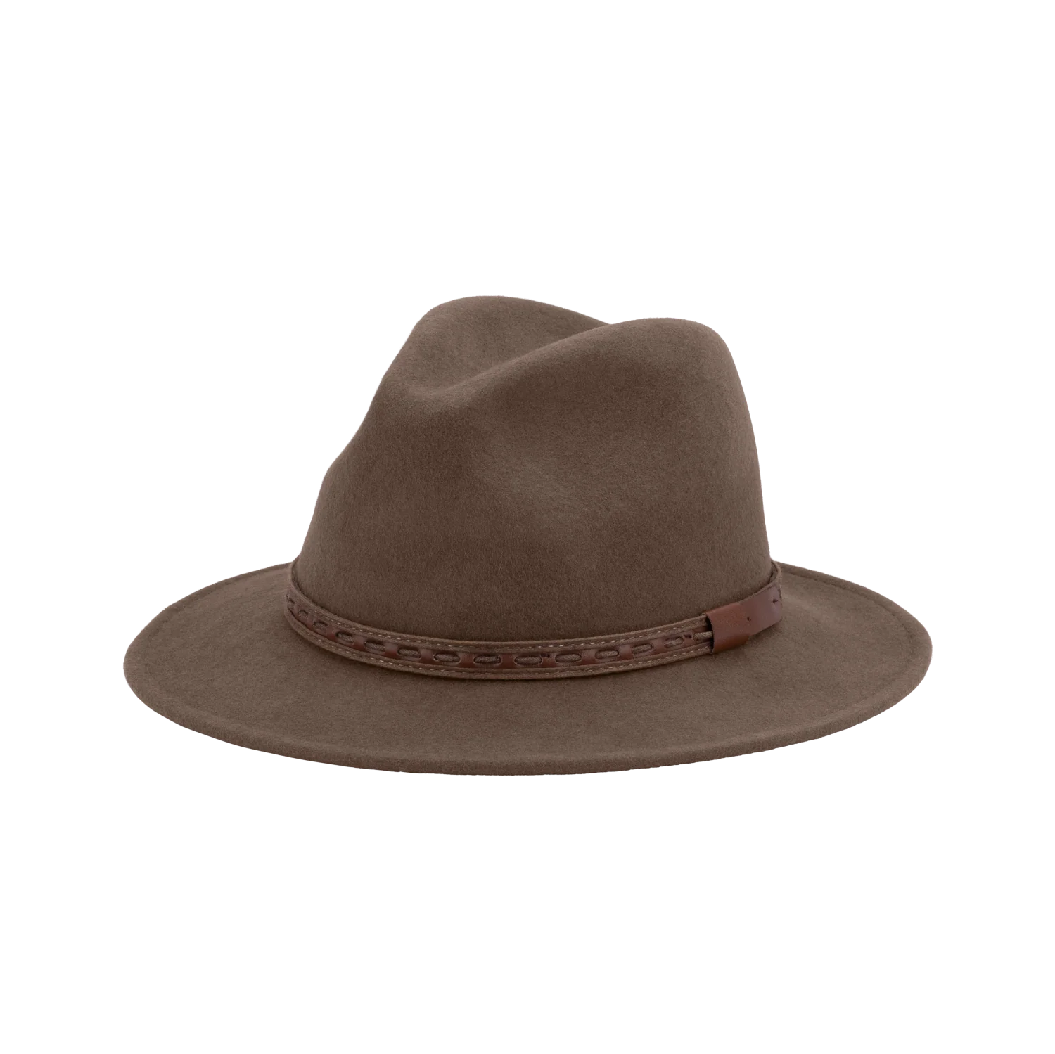 Avenel Hats Johnny Australian Wool Felt Safarai Hat (DF47) Bark