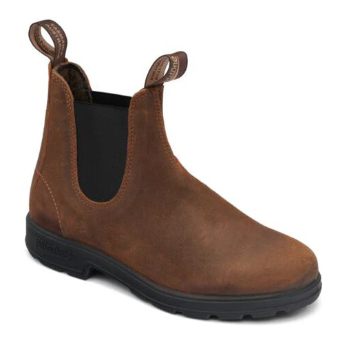 Blundstone Mens Elastic Sided Suede Boots (1911) Tobacco - Image 2