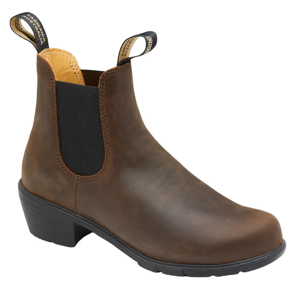 Blundstone Womens Elastic Sided Boots with Heel (1673) Antique Brown - Image 3