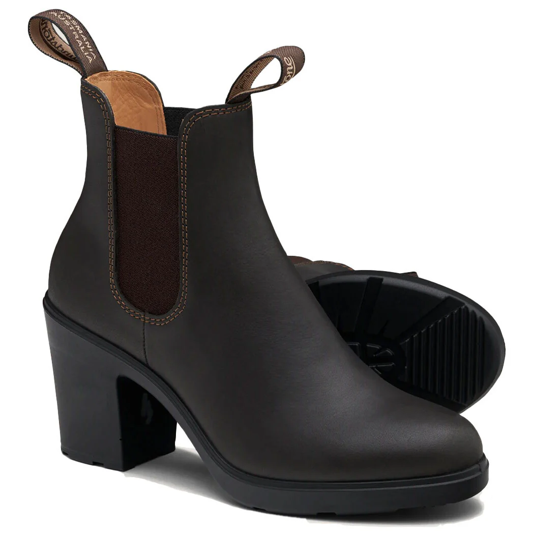 Blundstone Womens Elastic Sided Heel Boots (2366) Brown - Image 2
