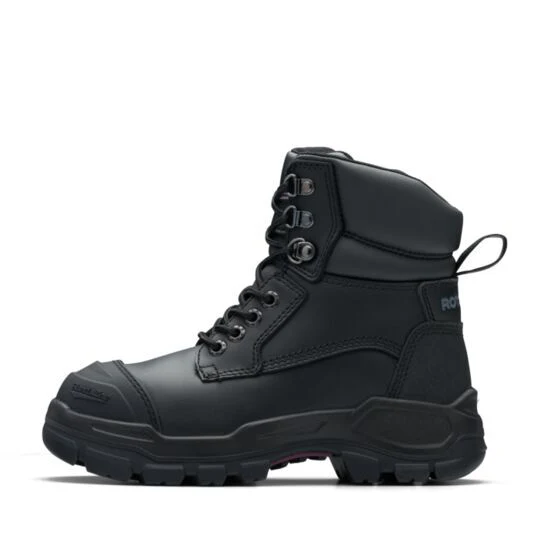 Blundstone Womens Rotoflex PUR-Safety 150mm Zip Lace Up Boots (9961) Black - Image 2