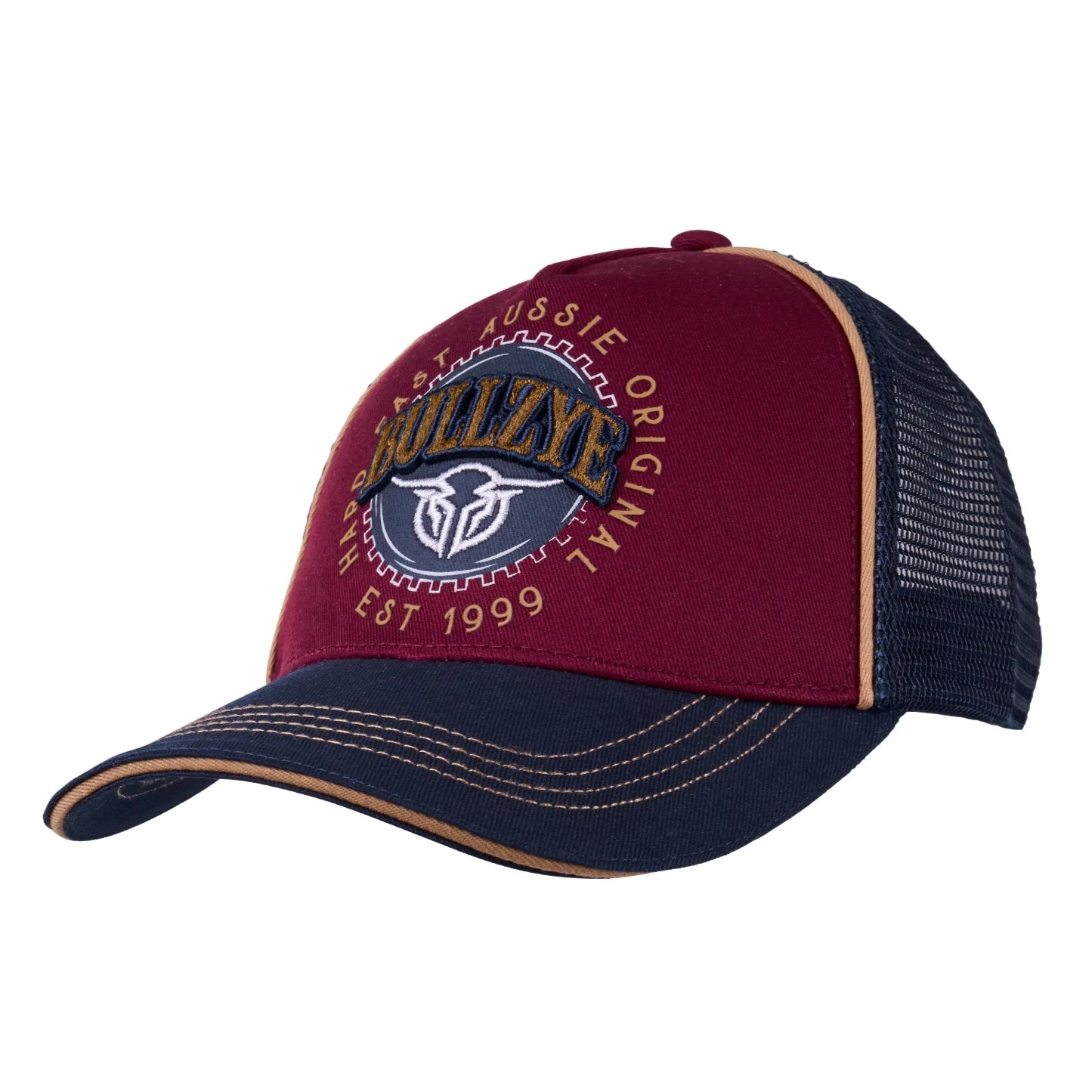 Bullzye Children Gaz Trucker Cap (B4S3948CAP) Navy/Red OSFM [SD]