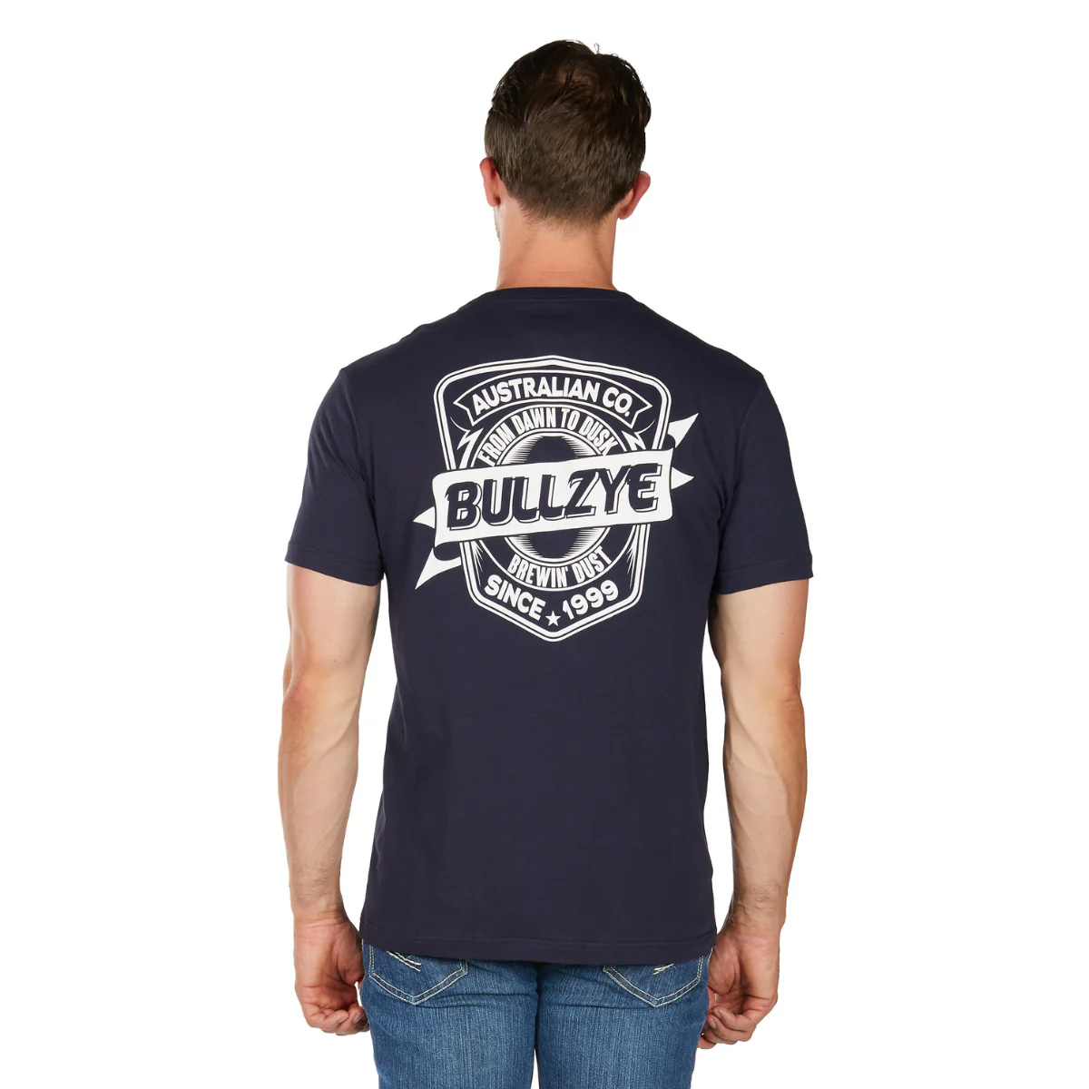 Bullzye Mens Brew S/S Tee (B6W1503507) Navy - Image 4
