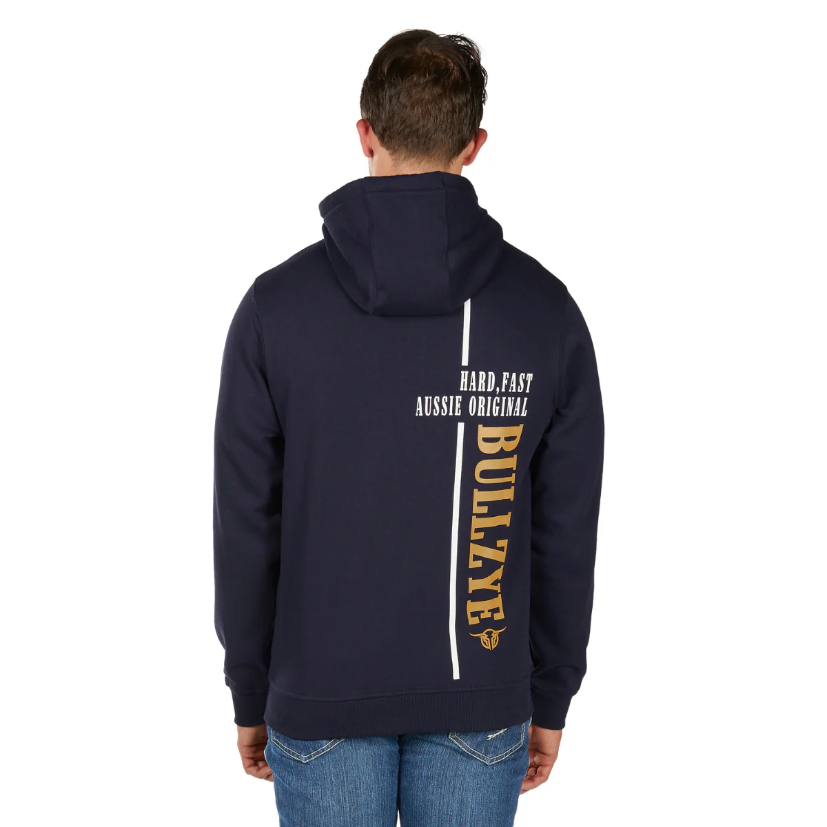 Bullzye Mens Hardy Zip Up Hoodie (B6W1710501) Navy - Image 4