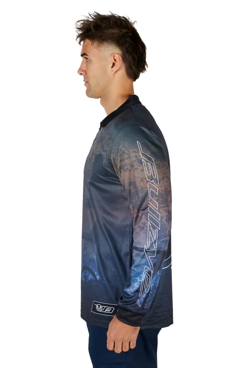 Bullzye Mens Luke L/S Fishing Tee (B4S1568393) Multi [SD] - Image 2