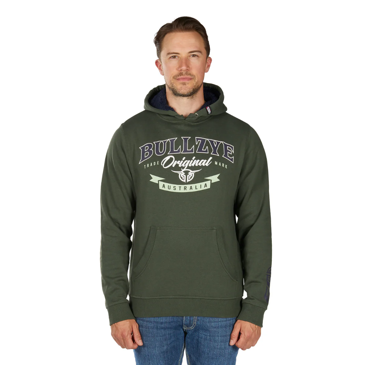 Bullzye Mens Original Hoodie (B6W1512503) Green - Image 2