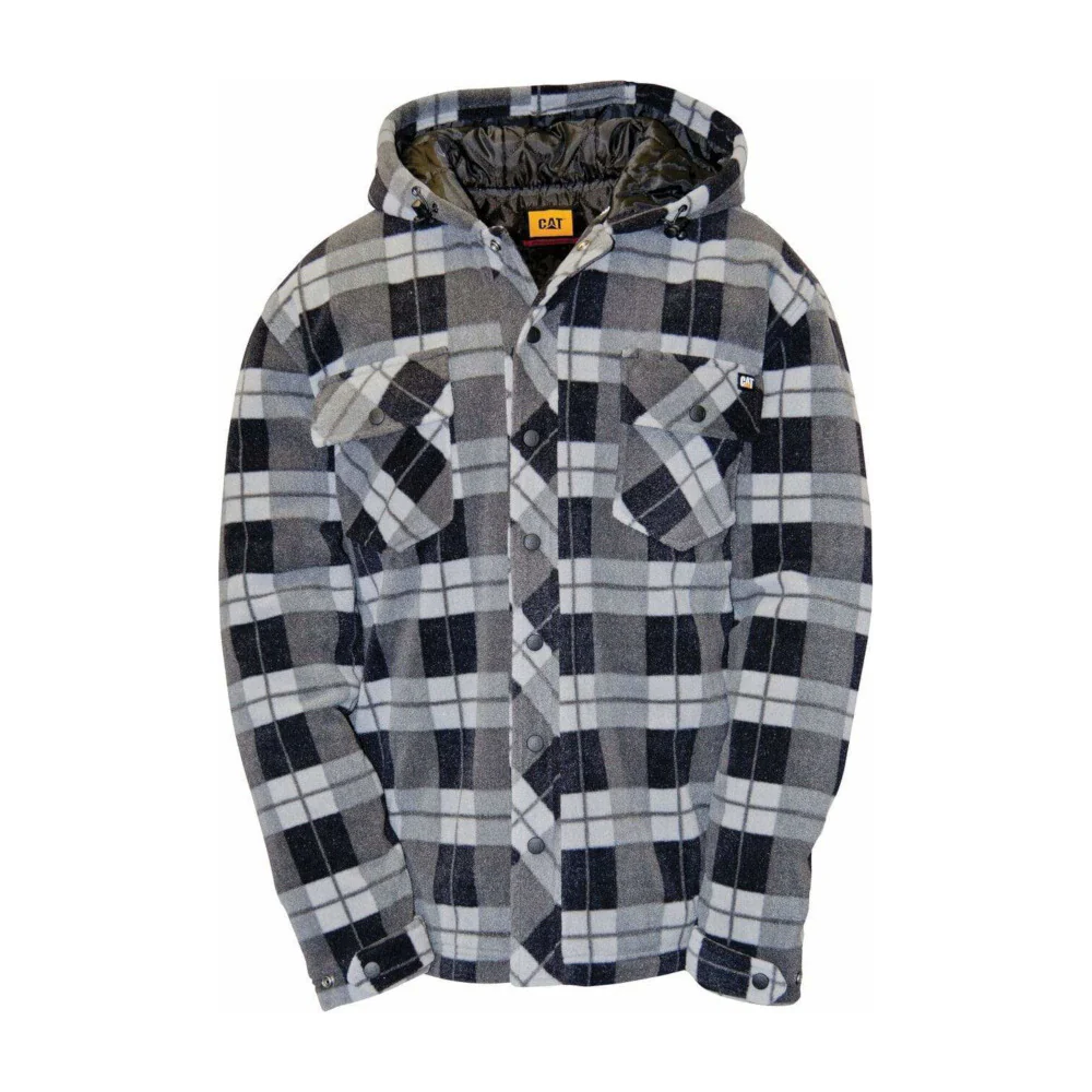 CAT Mens Active Work Jacket (1313058) Grey/Black Plaid - Image 6