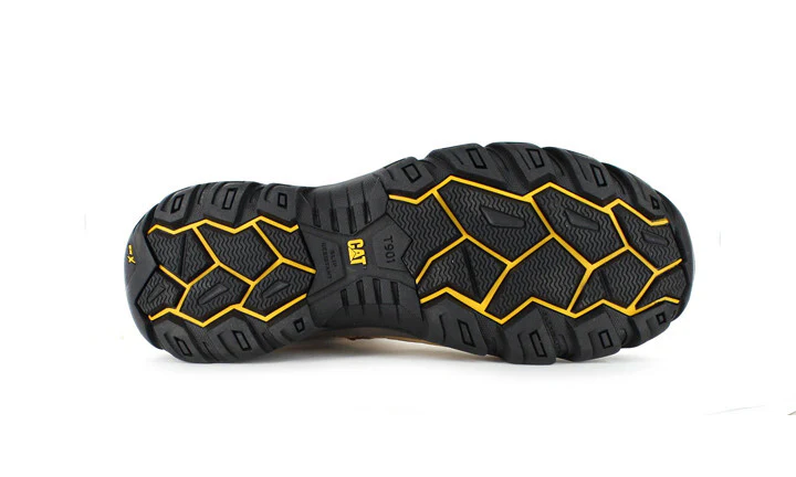 CAT Mens Argon Hi Zip Sided Safety Boots (P717393) Honey - Image 6