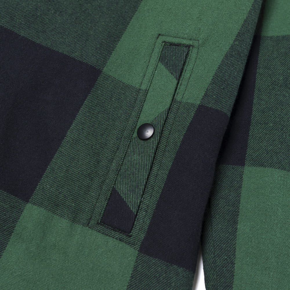 CAT Mens Block Check Insulated Shirt Jacket (8040001.14316) Pineneedle Black - Image 8